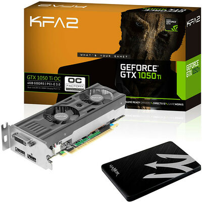 KFA2 GeForce GTX 1050 Ti OC LP, 4 Go + SSD 120 Go