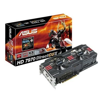 Carte graphique Asus Radeon HD 7970 Direct CU II, 3 Go + Pack 3 jeux