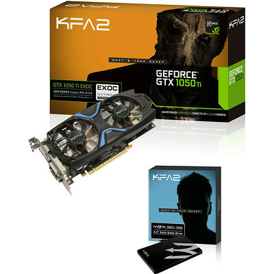 KFA2 GeForce GTX 1050 Ti EXOC, 4 Go + SSD 120 Go