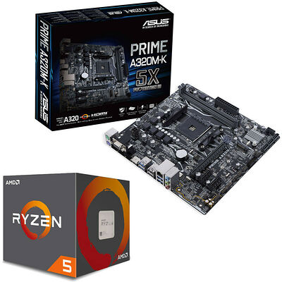 AMD Ryzen 5 1500X (3.5 GHz) + Asus PRIME A320M-K