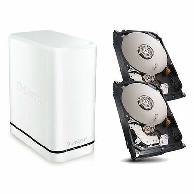 D-Link DNS-320LW + 2 x Disque dur Seagate Pipeline HD 2 To
