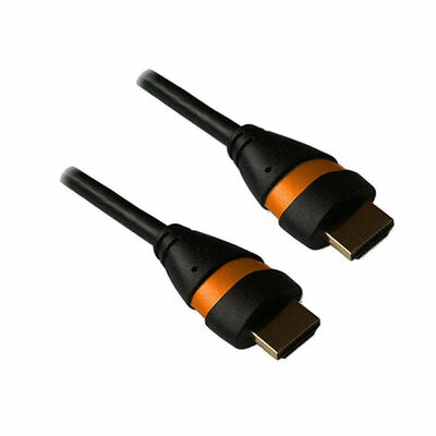 Câble HDMI 1.4 Noir et Orange - 3 mètres