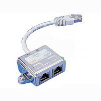 Eclateur de paires RJ45 Cat.5e M/F/F avec cordon 15 cm - STP