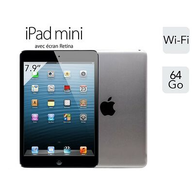 Apple iPad Mini Retina Gris Sidéral WiFi 64 Go, 7.9" Retina