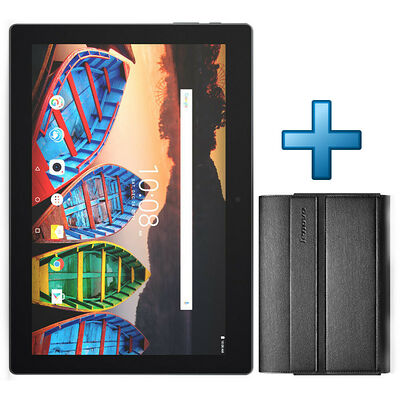 Lenovo Tab 3 (ZA0X0069SE) 10.1" 16 Go WiFi Noir + Lenovo Folio Tab Gris