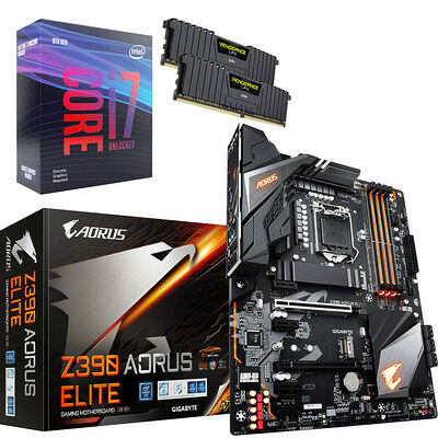 Kit évo Core i7-9700KF + Gigabyte Z390 AORUS ELITE + 16 Go
