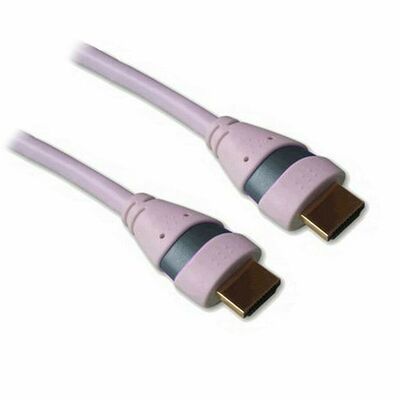 Câble HDMI 1.4 Blanc et Gris - 3 mètres