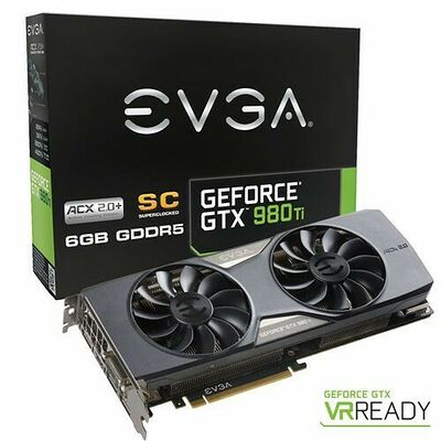 EVGA GeForce GTX 980 Ti SuperClocked GAMING ACX 2.0+, 6 Go