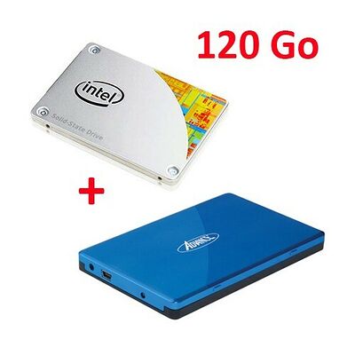 SSD Intel 530 Series, 120 Go + Boitier (logoté Intel)