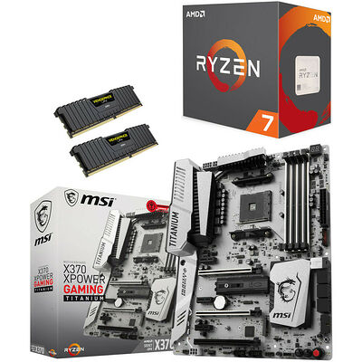 Kit évo AMD Ryzen 7 1800X (3.6 GHz) + MSI X370 XPOWER GAMING TITANIUM + 16 Go