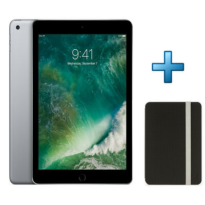 Apple iPad 32 Go Wi-Fi Gris sidéral (2017) + Targus Click-in Case Noir