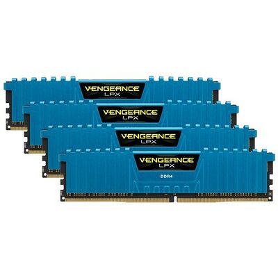 DDR4 Corsair Vengeance LPX, Bleu, 4 x 4 Go, 2666 MHz, CAS 16