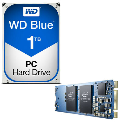 Western Digital WD Blue, 1 To + Intel Optane, 16 Go, M.2 ( Type 2280 )