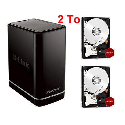 D-Link DNS-320L + 2 x Western Digital WD Red, 1 To