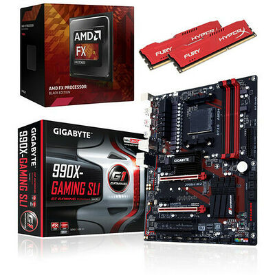 Kit d'évo AMD FX-8350 BE (4.0 GHz) + Gigabyte 990X-Gaming SLI + 8 Go