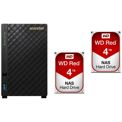 Asustor AS1002T + 2 x Western Digital WD Red, 4 To
