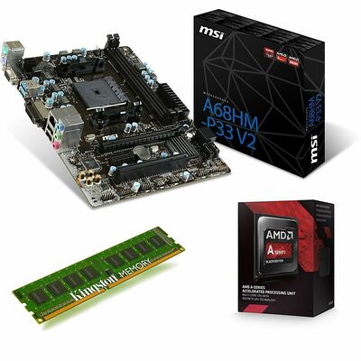 Kit d'évolution AMD A6-7400K (3.5 GHz) + MSI A68HM-P33 V2 + 4 Go