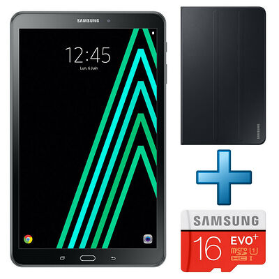 Samsung Galaxy Tab A6 10.1'' 16 Go Wi-Fi Noir + Etui + Micro SD 16 Go