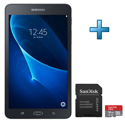 Samsung Galaxy Tab A6 (2016) 7'' 8 Go Wi-Fi Noir + Carte micro SD 16 Go
