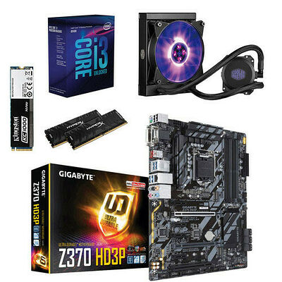 Kit évo Core i3-8350K + Gigabyte Z370-HD3P + ML120L RGB + 16 Go + SSD 240 Go