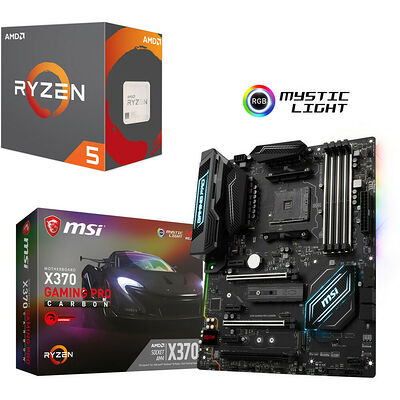 AMD Ryzen 5 1600X (3.6 GHz) + MSI X370 GAMING PRO CARBON