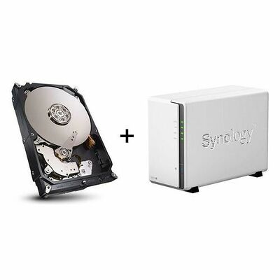 Synology DS215j + 1 x Disque dur Seagate NAS HDD, 3 To