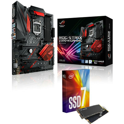 Asus ROG STRIX Z370-H GAMING + Intel SSD 760P Series, 256 Go, M.2 (Type 2280)