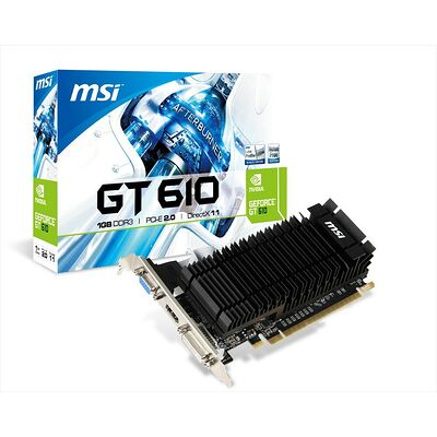 Carte Graphique MSI GeForce GT 610 Low Profile, 1 Go