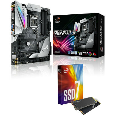 Asus ROG STRIX Z370-E GAMING + Intel SSD 760P Series, 256 Go, M.2 (Type 2280)
