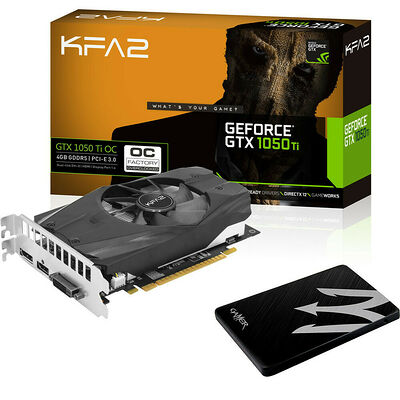 KFA2 GeForce GTX 1050 Ti OC, 4 Go + SSD 120 Go