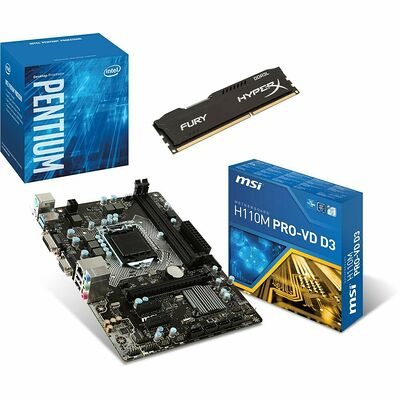 Kit d'évo Intel Pentium G4500 + MSI H110M PRO-VD D3 + 4 Go DDR3L
