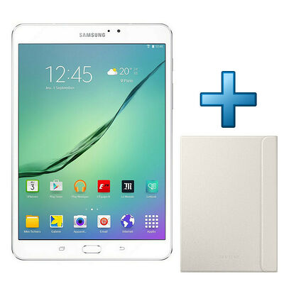 Samsung Galaxy Tab S2 9.7'' 32 Go Wi-Fi Blanc + Samsung Book Cover