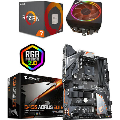 AMD Ryzen 7 2700X (3.7 GHz) + Gigabyte B450 AORUS ELITE