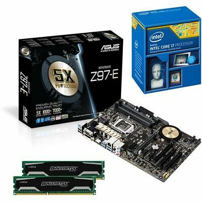 Kit d'évolution Intel Core i7-4790K (4.0 GHz) + Asus Z97-E + 8 Go