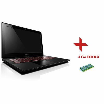Lenovo Y50-70 (59426740) Noir, 15.6" Full HD + Barrette de 4 Go DDR3