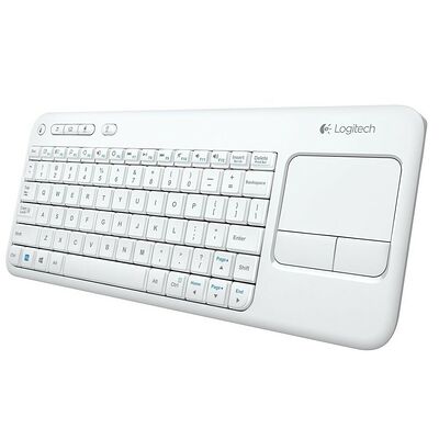 Logitech Touch Keyboard K400, Blanc (AZERTY)
