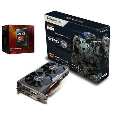 Sapphire Radeon R9 380 NITRO Dual-X OC (UEFI), 4 Go + AMD FX-8370E (3.3 GHz)
