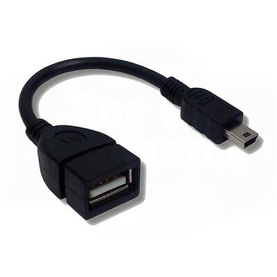 Câble adaptateur Mini USB 2.0 Type B Mâle vers USB 2.0 Type A Femelle