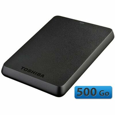 Toshiba Stor.E Basics, 500 Go, Noir