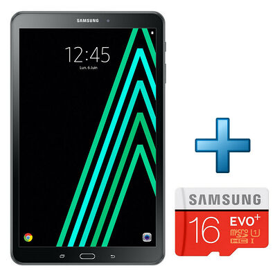 Samsung Galaxy Tab A6 (2016) 10.1'' 16 Go Wi-Fi Noir + Micro SD 16 Go