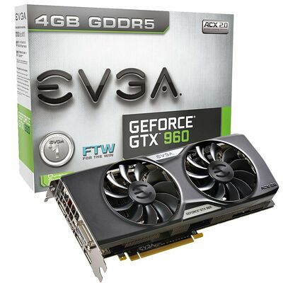 EVGA GeForce GTX 960 FTW GAMING ACX 2.0+, 4 Go