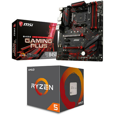 AMD Ryzen 5 2600 (3.4 GHz) + MSI B450 GAMING PLUS