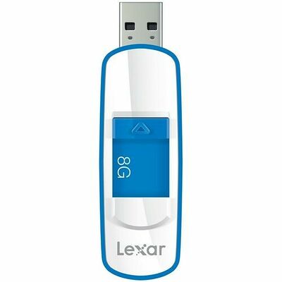 Clé USB 3.0 Lexar JumpDrive S73, 8 Go, Blanc et bleu