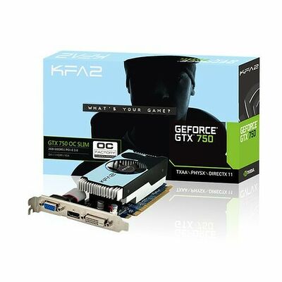 KFA2 GeForce GTX 750 OC Slim, 2 Go