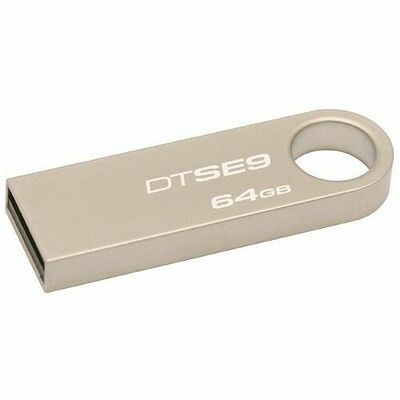 Clé USB 2.0 Kingston DataTraveler SE9, 64 Go, Métal