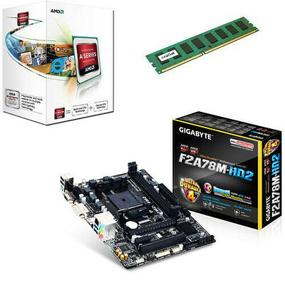 Kit d'évolution AMD A4-4000 (3.0 GHz) + Gigabyte GA-F2A78M-HD2 + 4 Go