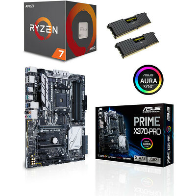 Kit d'évo AMD Ryzen 7 1700 (3.0 GHz) + Asus PRIME X370-PRO + 16 Go