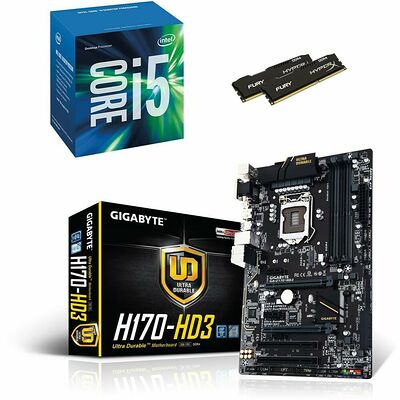 Kit d'évolution Intel Core i5-6400 (2.7 GHz) + Gigabyte H170-HD3 + 8 Go