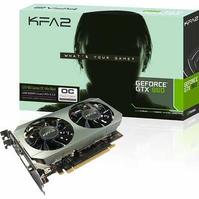 KFA2 GeForce GTX 960 GAMER OC MINI BLACK, 4 Go