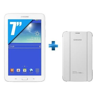 Samsung Galaxy Tab 3 Lite Blanche, 7" + Etui Blanc